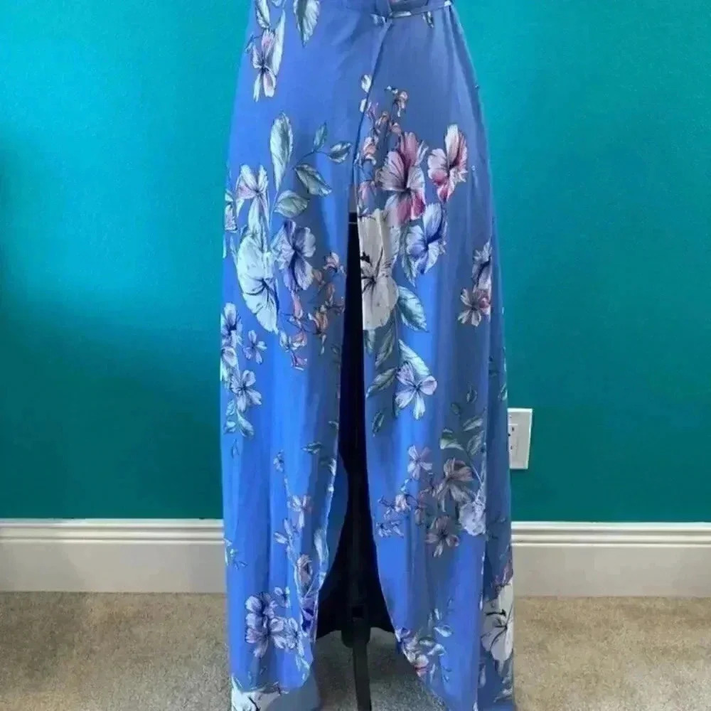 Revolve maxi Yumi Kim blue floral dress in size xs - Picture 2 of 7
